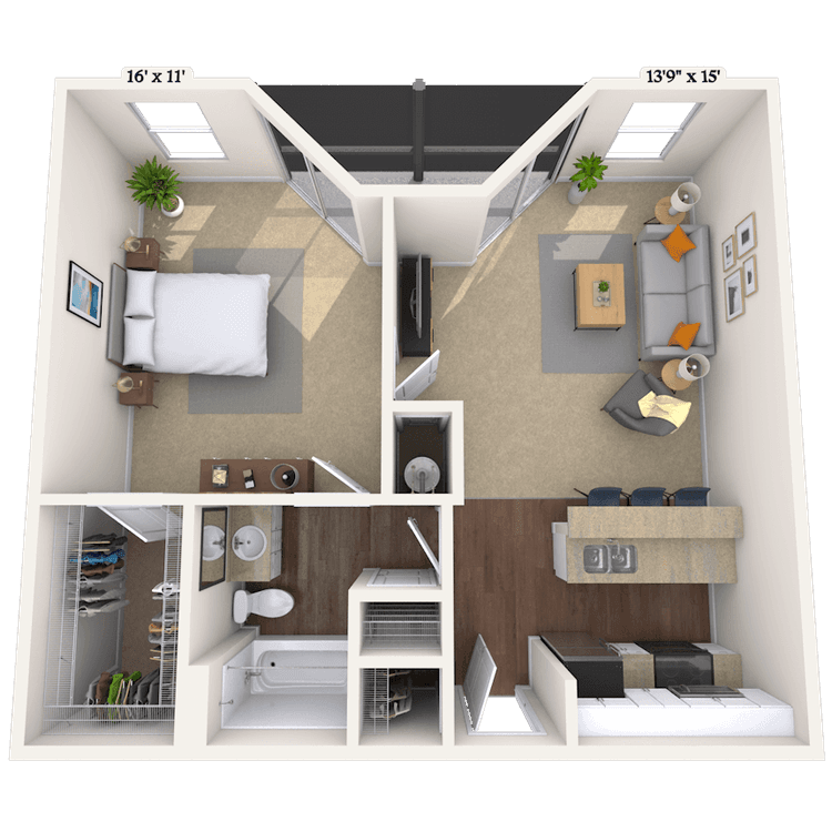 Floorplan image of unit 06103