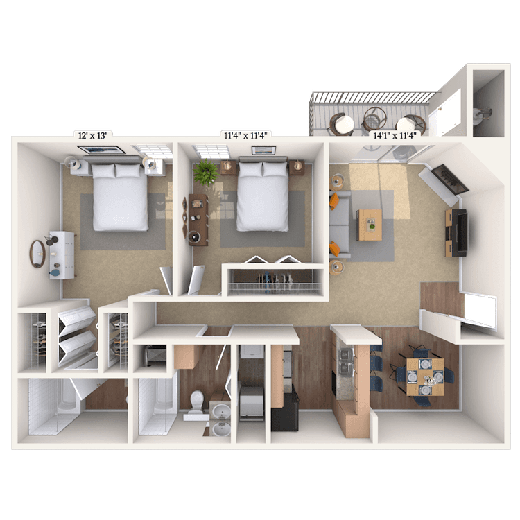 Floorplan image of unit 01259