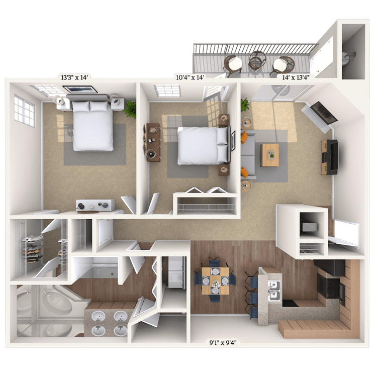 Floorplan image of unit 01079