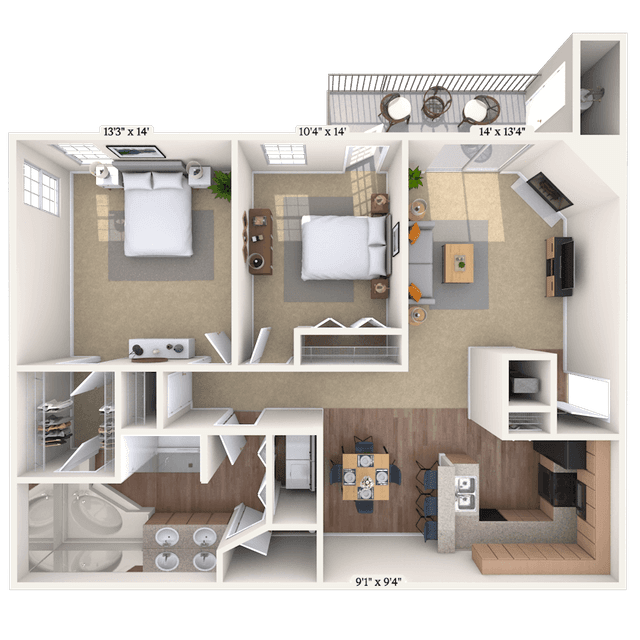 Floorplan image of unit 01123