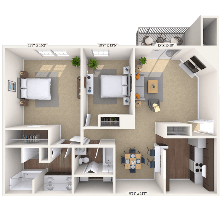 Floorplan image of unit 08821