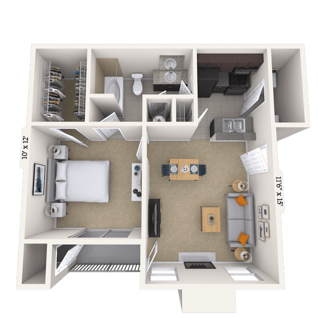Floorplan image of unit 070709