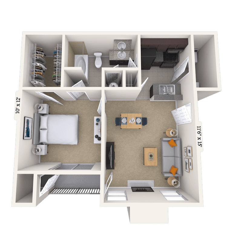 Floorplan image of unit 121202