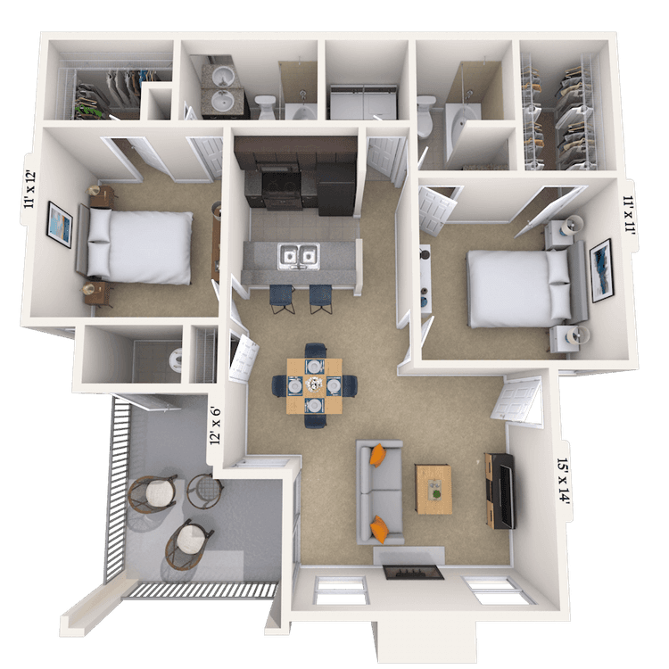 Floorplan image of unit 222203