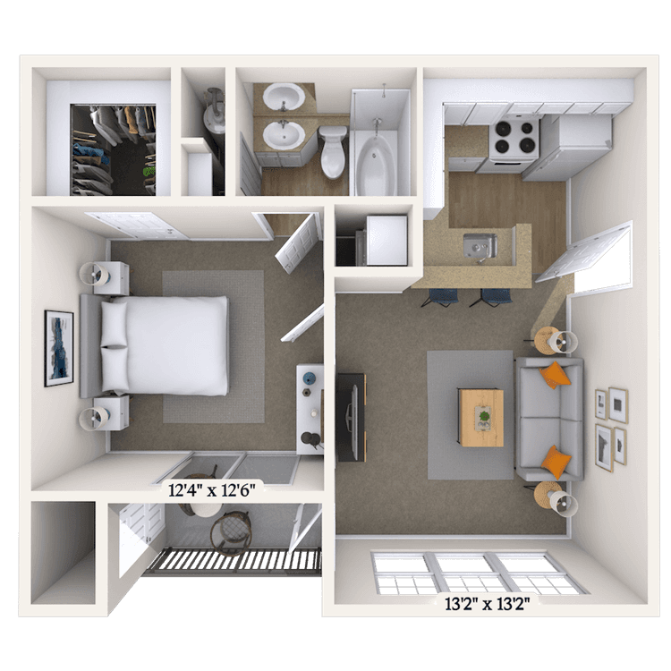 Floorplan image of unit 0821
