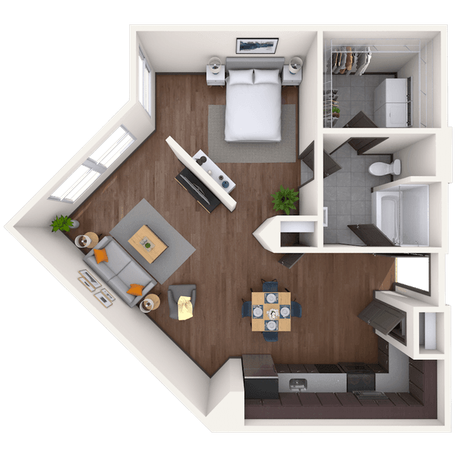 Floorplan image of unit 01230