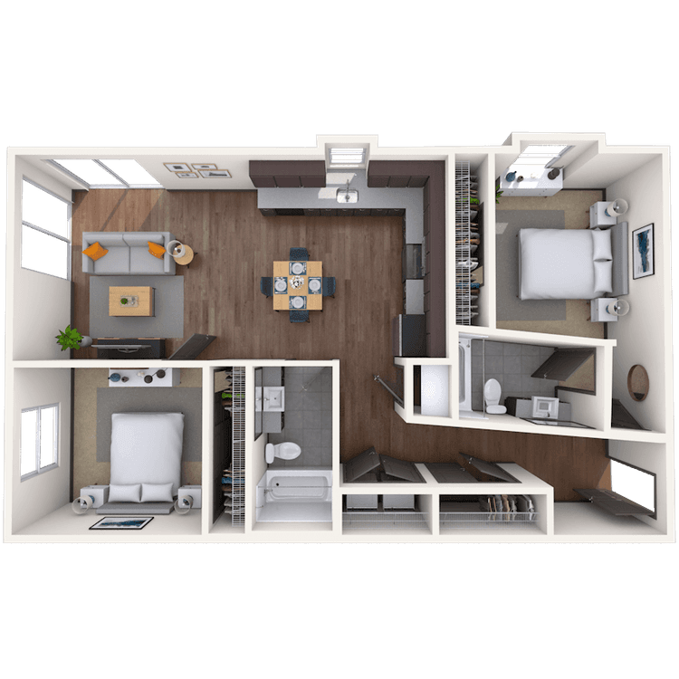Floorplan image of unit 01260