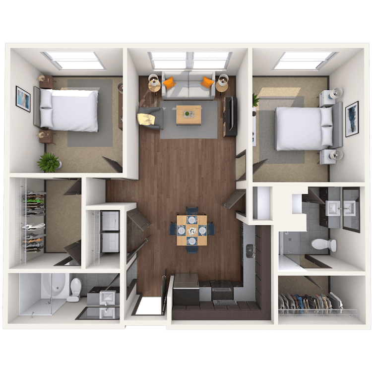 Floorplan image of unit 01316