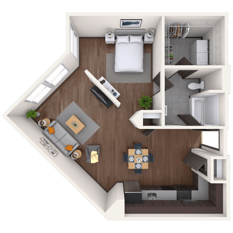 Floorplan image of unit 01330