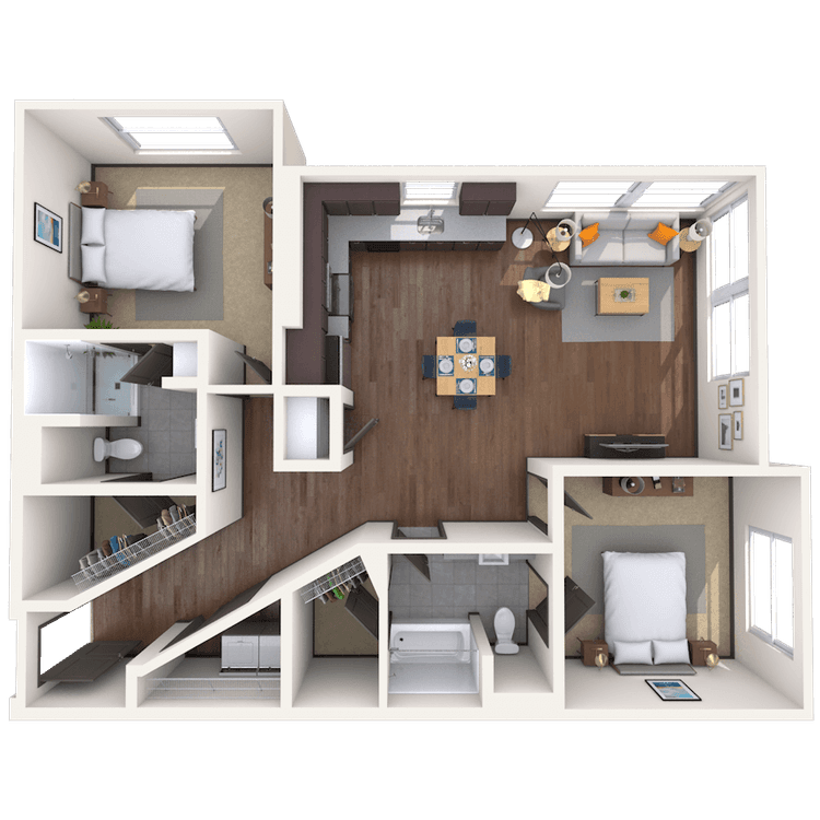 Floorplan image of unit 01359
