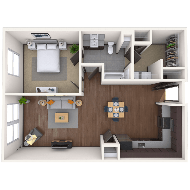 Floorplan image of unit 01410