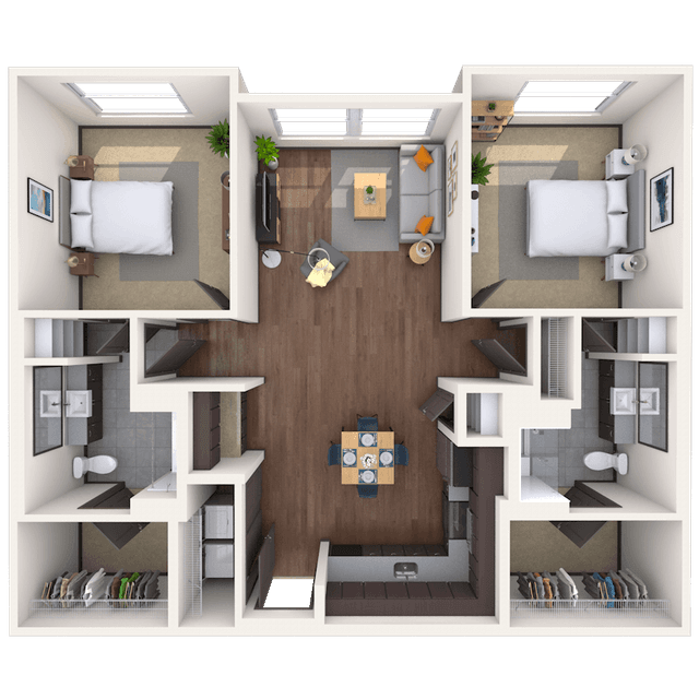 Floorplan image of unit 01519