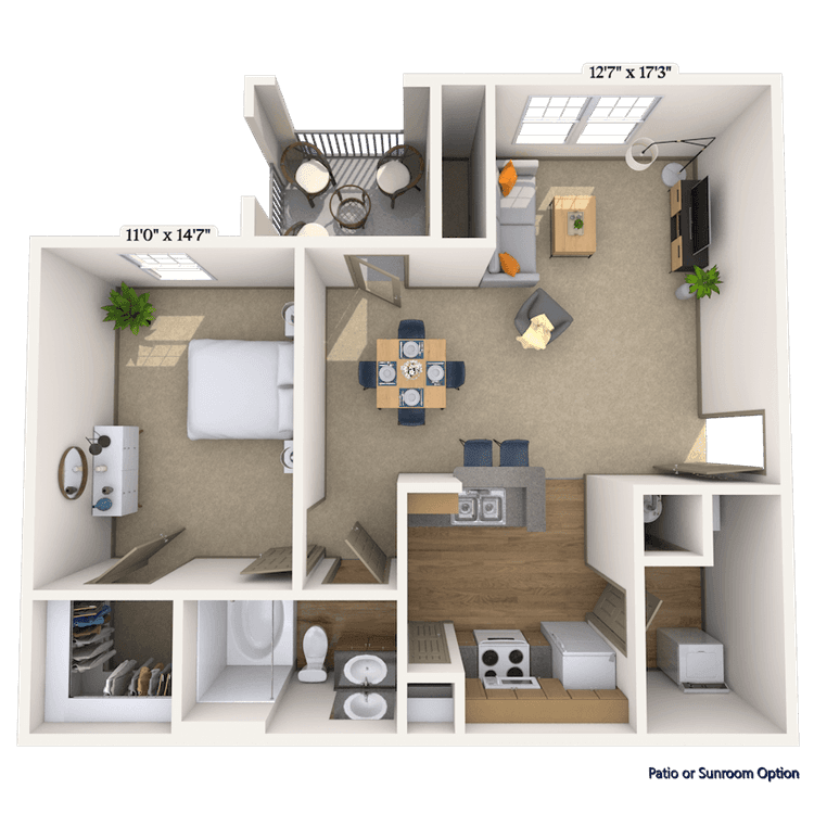 Floorplan image of unit 131304