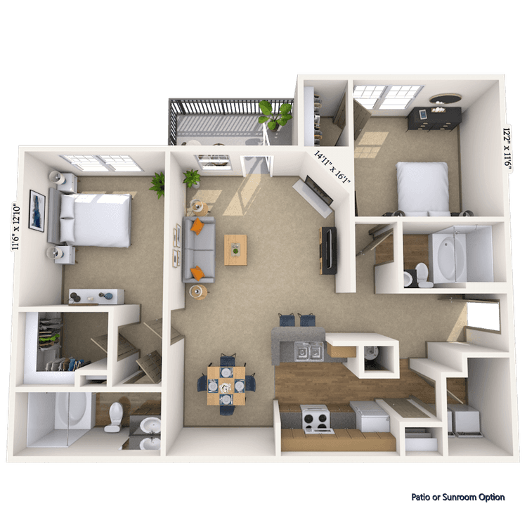 Floorplan image of unit 010103