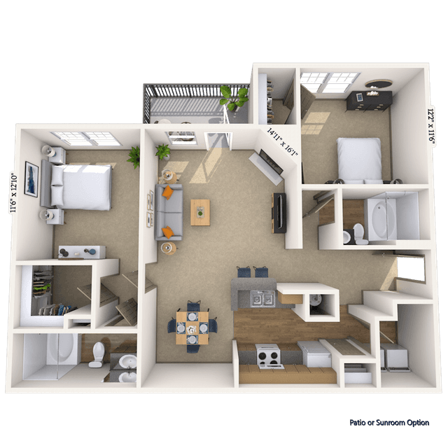 Floorplan image of unit 030305
