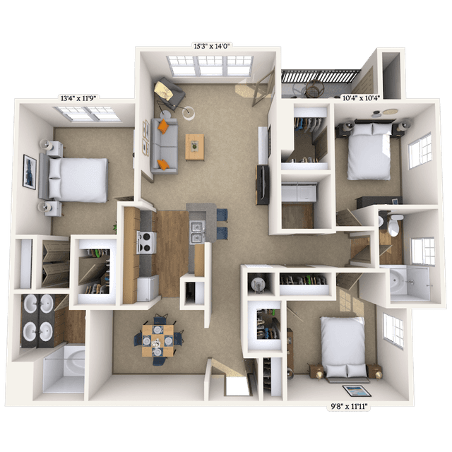 Floorplan image of unit 010109