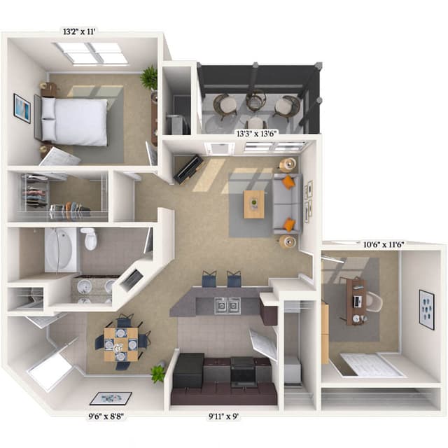 Floorplan image of unit 070728