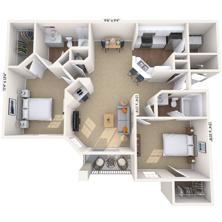 Floorplan image of unit 1921