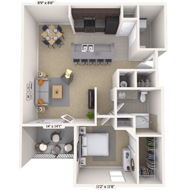 Floorplan image of unit 033203