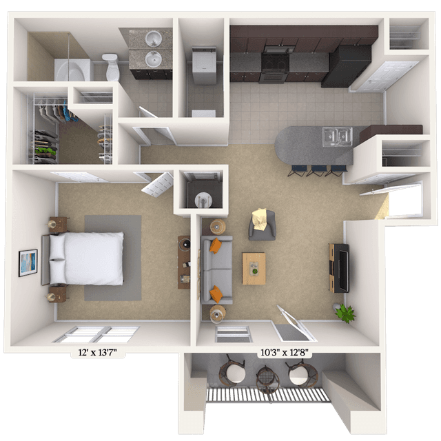 Floorplan image of unit 066208