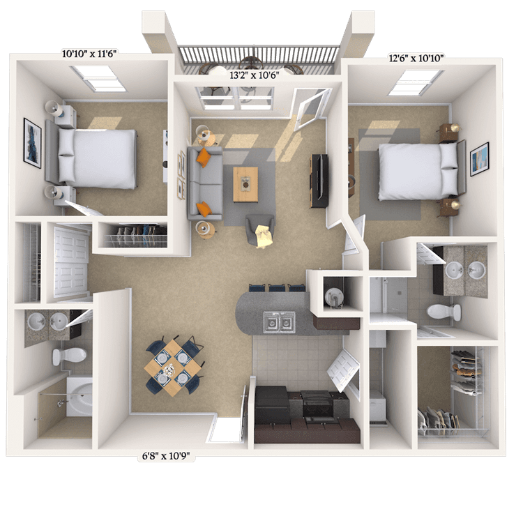 Floorplan image of unit 088202