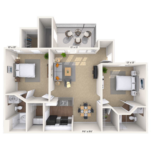 Floorplan image of unit 010406