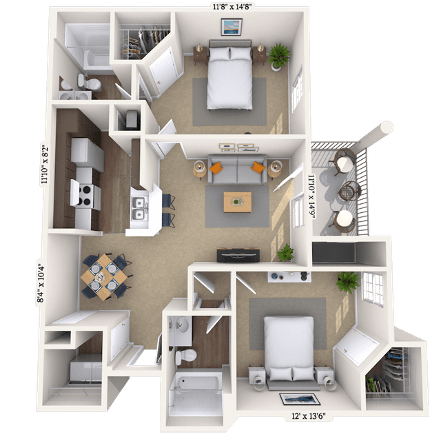 Floorplan image of unit 0112-104