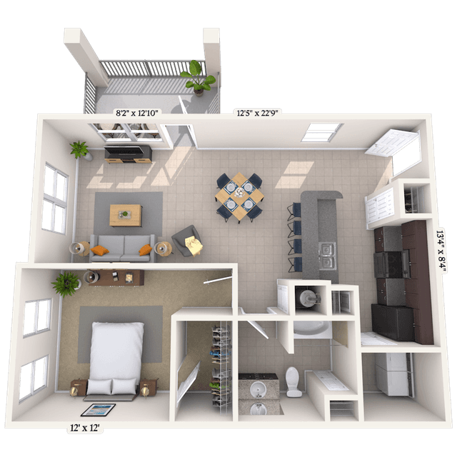 Floorplan image of unit 15109