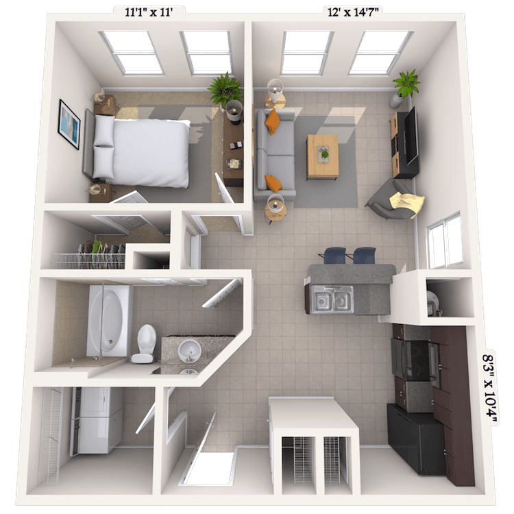 Floorplan image of unit 01302