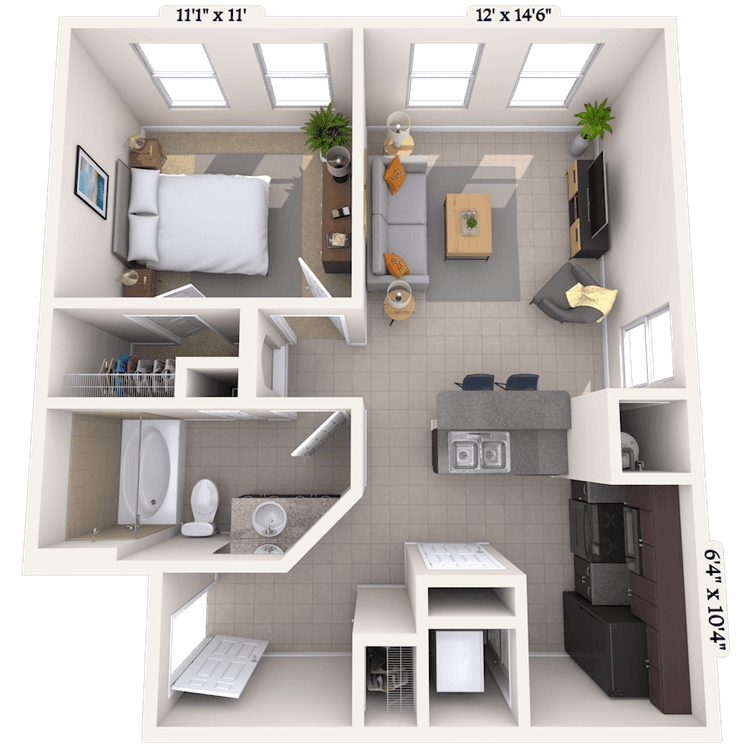 Floorplan image of unit 08202