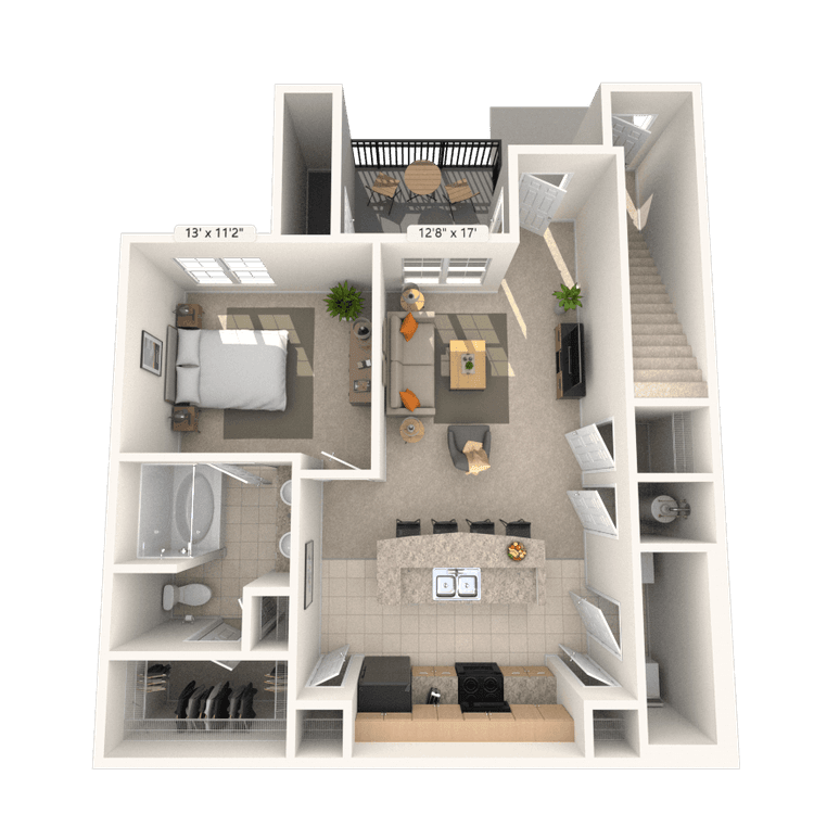 Floorplan image of unit 19104