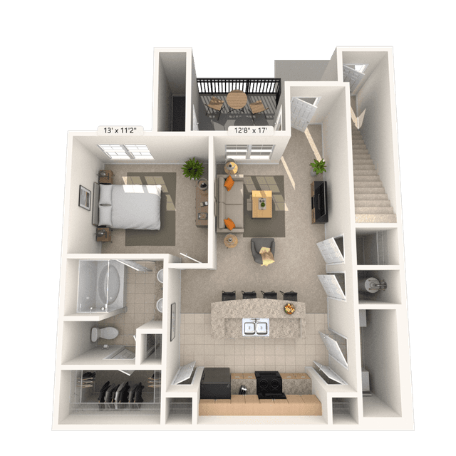 Floorplan image of unit 20106