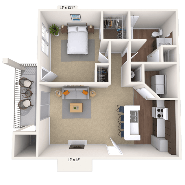 Floorplan image of unit 0110-104
