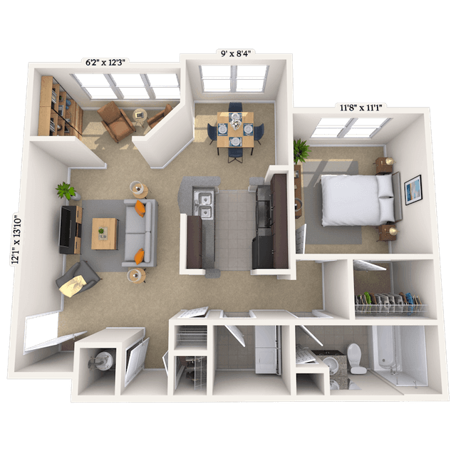 Floorplan image of unit 05209