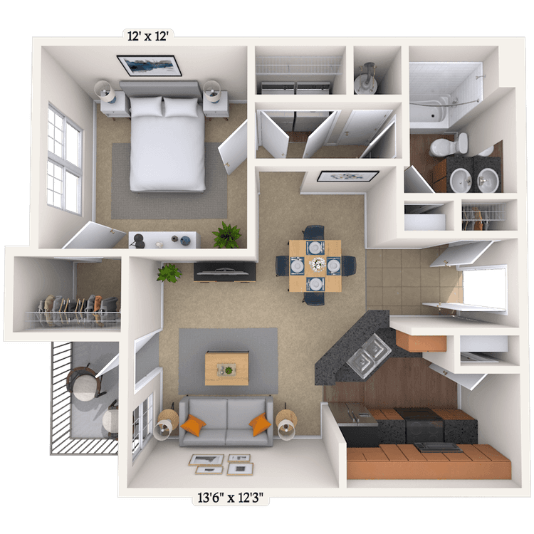 Floorplan image of unit 06622