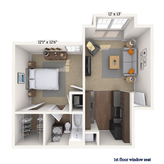 Floorplan image of unit 004024E