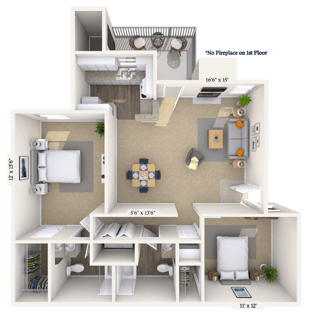 Floorplan image of unit 05511