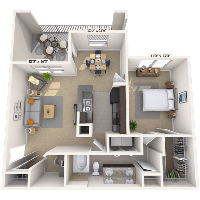 Floorplan image of unit 02220