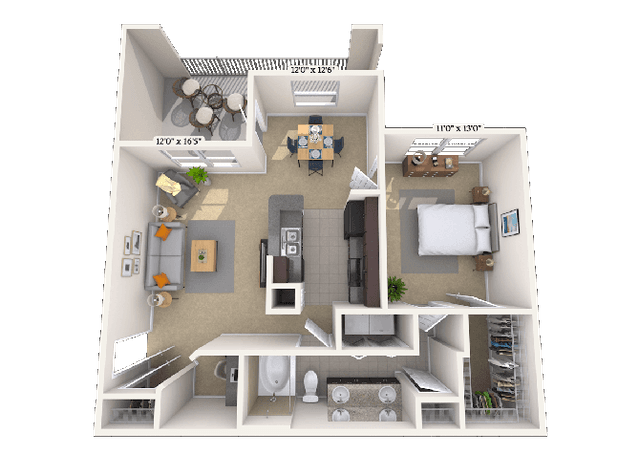 Floorplan image of unit 06613