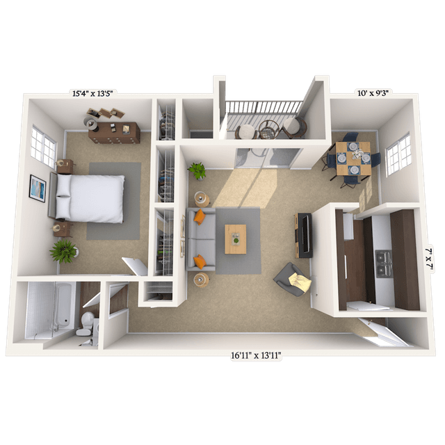 Floorplan image of unit 00003203