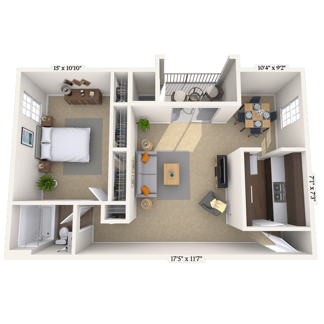 Floorplan image of unit 00003304