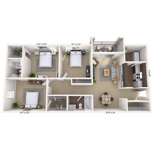 Floorplan image of unit 0000606L