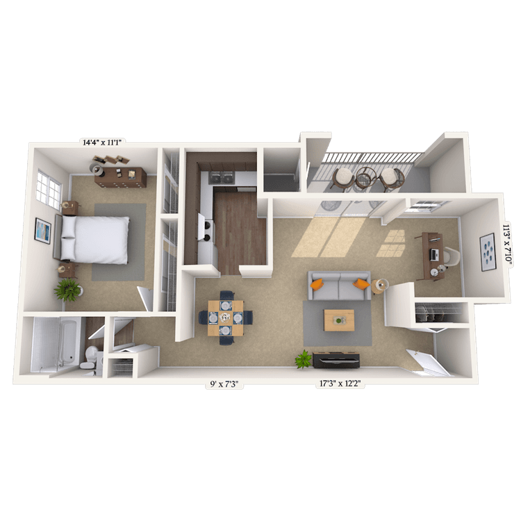 Floorplan image of unit 00600303