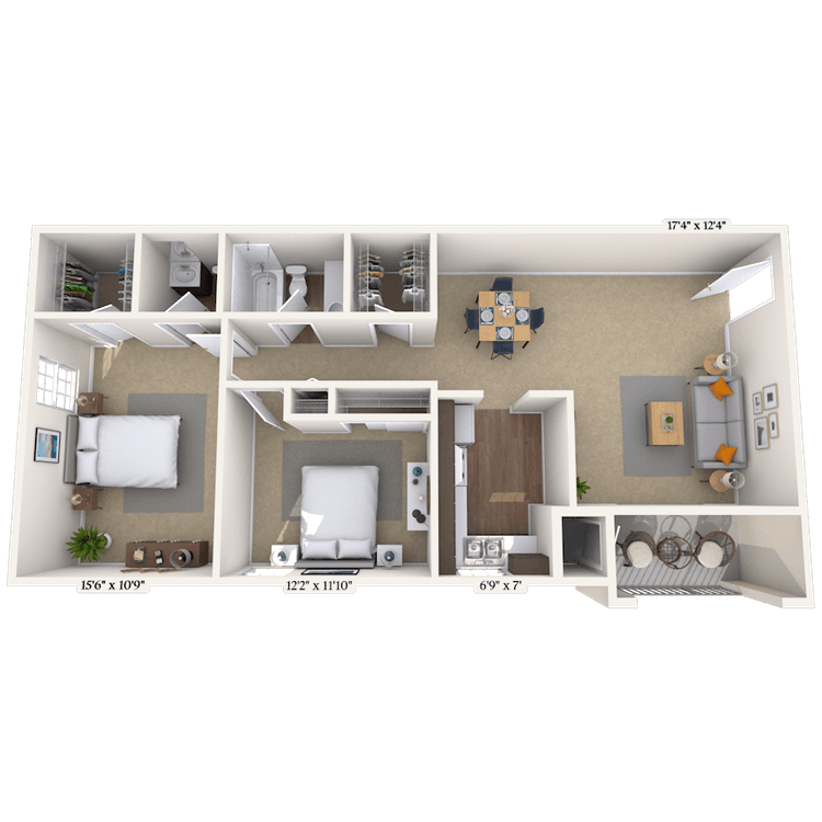 Floorplan image of unit 00622304