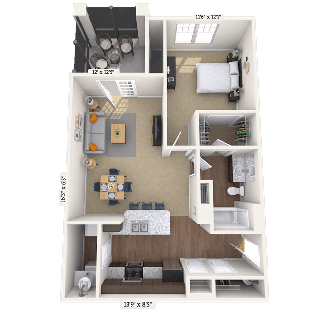 Floorplan image of unit MG300133