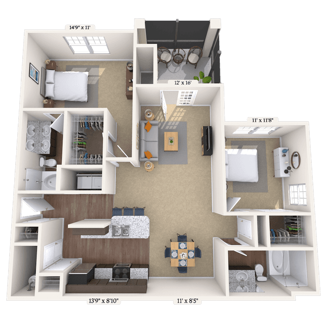 Floorplan image of unit DD210131