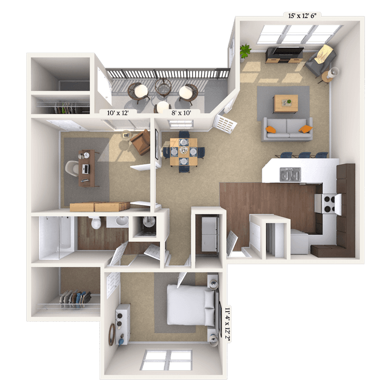 Floorplan image of unit 221534G