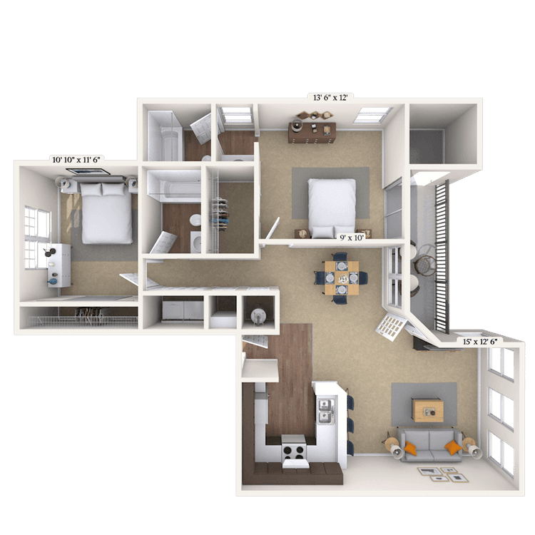 Floorplan image of unit 071405A