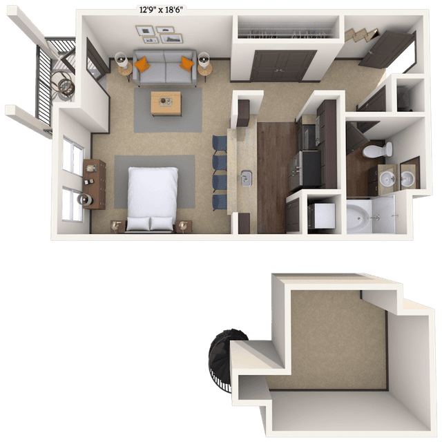 Floorplan image of unit 01416