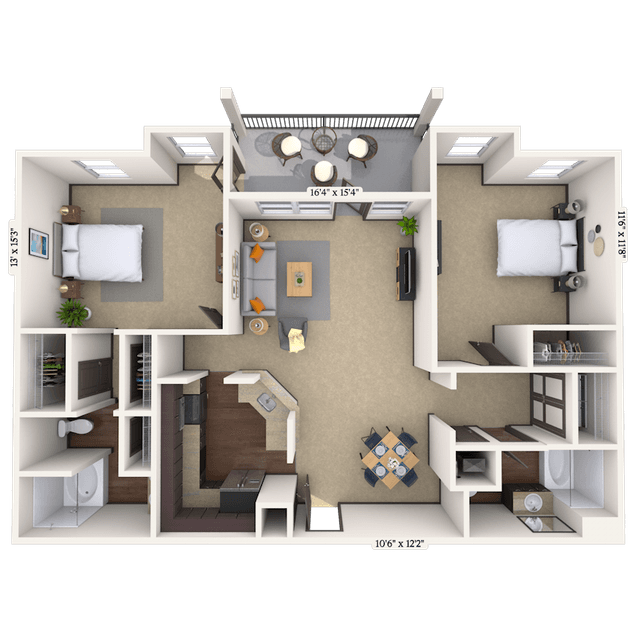 Floorplan image of unit 01203